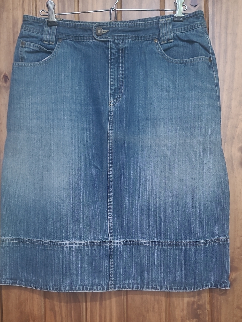 Liz Claiborne Blue Denim Pencil Skirt